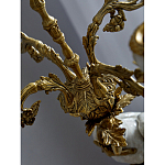 Подсвечник белый Попугай из фарфора с бронзовыми элементами Eden Garden варинант исполнения - 8 | Loft Concept в Рязани