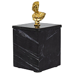 Мраморная шкатулка с бюстом из металла KELLY WEARSTLER варинант исполнения - 1 | Loft Concept в Рязани