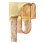 Бра волнистой формы из фактурного стекла Wave варинант исполнения - 5 | Loft Concept в Рязани