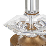 Настольная лампа с прозрачным корпусом и фактурным абажуром Charm and Luxury варинант исполнения - 1 | Loft Concept в Рязани