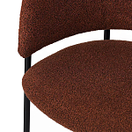 Стул полукруглый мягкий с буклированной обивкой Chair with Boucle Upholstery варинант исполнения - 8 | Loft Concept в Рязани