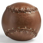 Дизайнерский кожаный пуф в виде бейсбольного мяча Poltronova Joe Ball Pouf варинант исполнения - 1 | Loft Concept в Рязани