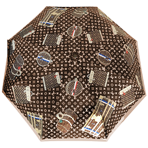 Зонт раскладной LOUIS VUITTON дизайн 016 Коричневый цвет