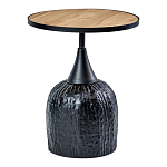 Приставной столик с факутрным черным основанием Ethiopia варинант исполнения - 1 | Loft Concept в Рязани