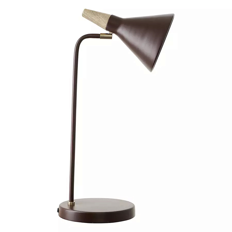 Настольная лампа с конусообразным плафоном Plum Table Lamp Сливовый Настольная лампа с конусообразным плафоном Plum Table Lamp Сливовый в Рязани | Loft Concept