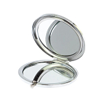 Зеркало карманное складное круглое из натурального камня Малахит с Хризоколлой в подарочной упаковке Silver Stone Mirrors варинант исполнения - 3 | Loft Concept в Рязани