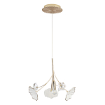 Подвесной светильник с белыми и прозрачными цветочными лепестками Wintery flovers варинант исполнения - 1 | Loft Concept в Рязани