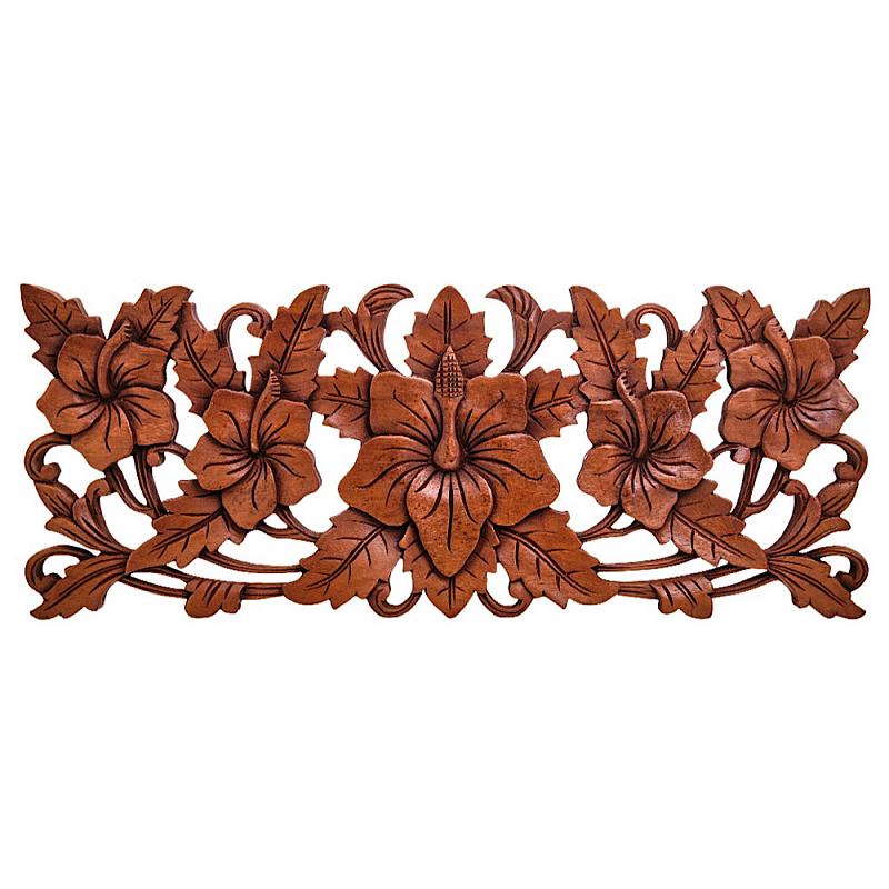 Панно из дерева цветы Celticflower  Panel With Trees Коричневый в Рязани | Loft Concept 