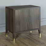 Прикроватная тумбочка с полкой Elsa Dreams Walnut  варинант исполнения - 4 | Loft Concept в Рязани