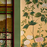 Обои ручная роспись Four Seasons Original colourway on painted Xuan paper with gold ombre варинант исполнения - 3 | Loft Concept в Рязани