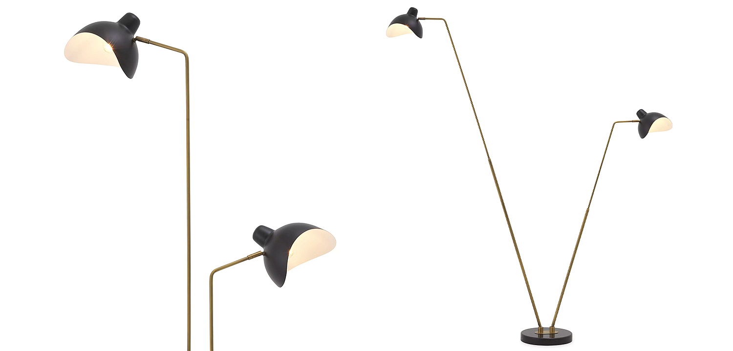 Торшер Eichholtz Floor Lamp Asta Double Торшер Eichholtz Floor Lamp Asta Double - Loft-Concept в Рязани