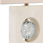 Настольная лампа из мрамора с тканевым прямоугольным абажуром Eternity варинант исполнения - 1 | Loft Concept в Рязани