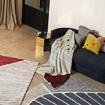 Чехол на подушку с рисунком горчичного цвета Elan Textured варинант исполнения - 1 | Loft Concept в Рязани