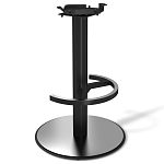 Барный стул вращающийся со спинкой и подлокотниками Douglas Rhombus Синий Велюр варинант исполнения - 3 | Loft Concept в Рязани