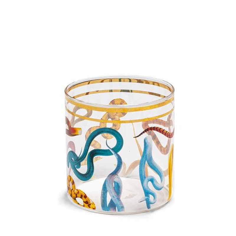 Стакан Seletti Snakes 2 Прозрачное Стекло Мульти Стакан Seletti Snakes 2 Прозрачное Стекло Мульти в Рязани | Loft Concept