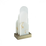 Настольная лампа с белыми вертикальными элементами Alabaster Totem   варинант исполнения - 4 | Loft Concept в Рязани