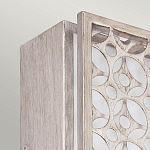 Бра прямоугольное в серебрянном цвете с ажурной решеткой Feiss варинант исполнения - 2 | Loft Concept в Рязани