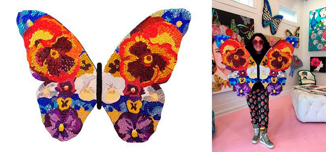 Картина “Pansy Bedazzled Butterfly Cut Out” Картина “Pansy Bedazzled Butterfly Cut Out” - Loft-Concept в Рязани
