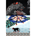 Большой Трехместный Диван с цветным принтом Qalakabusha Large Sofa варинант исполнения - 7 | Loft Concept в Рязани