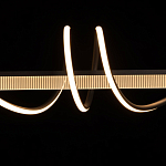 Люстра линейная черного цвета с волнообразным металлическим элементом Luke Lampco Tracer Lamp варинант исполнения - 5 | Loft Concept в Рязани