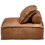 Модульное коричневое кожаное кресло Caron Leather Armchair варинант исполнения - 4 | Loft Concept в Рязани