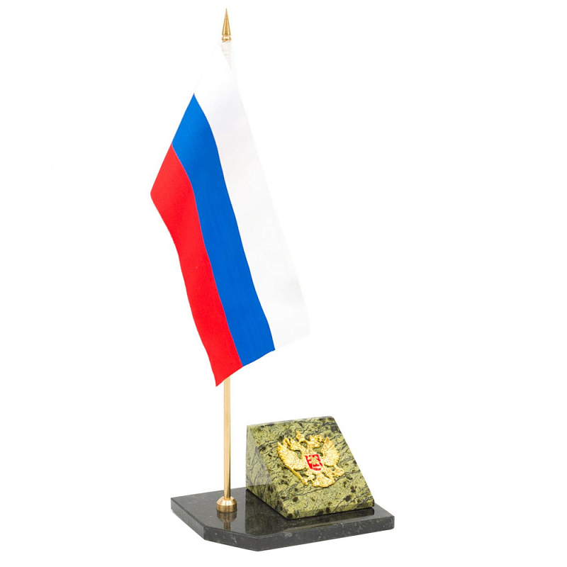 Флагшток с гербом России из натурального камня змеевик Stone Flagpole Змеевик Флагшток с гербом России из натурального камня змеевик Stone Flagpole Змеевик в Рязани | Loft Concept