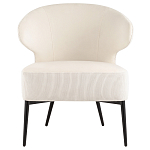 Современное мягкое кресло на металлических ножках Rakush Milk варинант исполнения - 2 | Loft Concept в Рязани