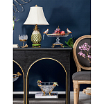 Чаша из прозрачного стекла с фигурками разноцветных попугаев на ободке 38 Eden Garden варинант исполнения - 5 | Loft Concept в Рязани