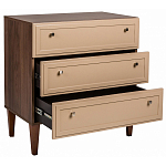 Комод бежевый из массива бука с 3-мя ящиками Wenge Light варинант исполнения - 3 | Loft Concept в Рязани