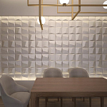 Гипсовая 3D панель с принтографией PM-26 варинант исполнения - 1 | Loft Concept в Рязани