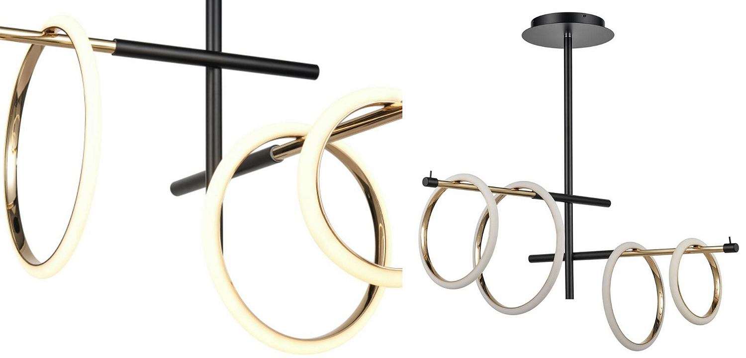 Люстра Jessenia Rings Chandelier 4 Люстра Jessenia Rings Chandelier 4 - Loft-Concept в Рязани
