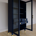 Дизайнерский шкаф витрина Elsa Dreams Blue с 4-мя ящиками варинант исполнения - 7 | Loft Concept в Рязани