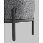 Пуф Стоун букле Fluffy темно-серый варинант исполнения - 4 | Loft Concept в Рязани