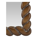 Зеркало с текстурной рамой из натурального дерева  Pine Wall Mirror варинант исполнения - 3 | Loft Concept в Рязани