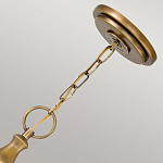 Люстра подвесная цвета латунь с прозрачным овальным стеклянным плафоном Hinkley варинант исполнения - 3 | Loft Concept в Рязани