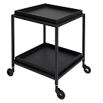 Тумба чёрная на колёсах Cabinet on Wheels варинант исполнения - 2 | Loft Concept в Рязани