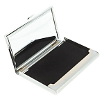 Визитница карманная металлическая с накладкой из натурального камня Яшма Stone Business Card Holders варинант исполнения - 3 | Loft Concept в Рязани