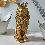 Статуэтка лев с детализированной гривой и изящной короной Lion Crown  варинант исполнения - 4 | Loft Concept в Рязани