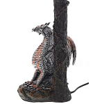 Настольная лампа с абажуром Дракон Silver Red Dragon Коричневый абажур варинант исполнения - 4 | Loft Concept в Рязани