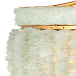 Подвесной светильник с каскадом из стеклянных декоративных элементов на золотом каркасе Shining Sea Glass варинант исполнения - 1 | Loft Concept в Рязани