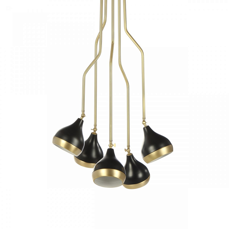 Потолочный светильник Delightfull Hanna Suspension Light Латунь Черный Потолочный светильник Delightfull Hanna Suspension Light Латунь Черный в Рязани | Loft Concept
