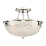 Потолочный светильник со стеклянным плафоном в виде купола Quoizel варинант исполнения - 1 | Loft Concept в Рязани