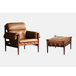 Пуф с каркасом из дерева и обивкой из кожи Furniture Medieval варинант исполнения - 1 | Loft Concept в Рязани