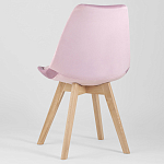 Стул с мягким велюровым сиденьем Arvika Pink варинант исполнения - 5 | Loft Concept в Рязани