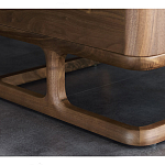 Прикроватный деревянный столик с 2-мя ящиками Moon Walnut Furniture варинант исполнения - 6 | Loft Concept в Рязани