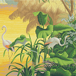 Обои ручная роспись Le Brésil Special Colourway варинант исполнения - 2 | Loft Concept в Рязани