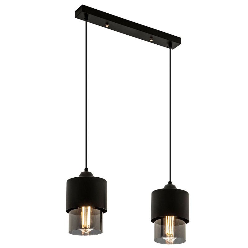 Подвесной светильник с 2-мя плафонами из дымчатого стекла Volta Flos Duo Hanging Lamp Дымчатый (Smoke) Черный Подвесной светильник с 2-мя плафонами из дымчатого стекла Volta Flos Duo Hanging Lamp Дымчатый (Smoke) Черный в Рязани | Loft Concept