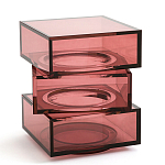 Стол журнальный в форме кубов Acrylic Furniture Lumina Crimson Clarity варинант исполнения - 1 | Loft Concept в Рязани