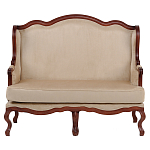 Диван двухместный из натурального бука бежевый Solid Luxury варинант исполнения - 1 | Loft Concept в Рязани