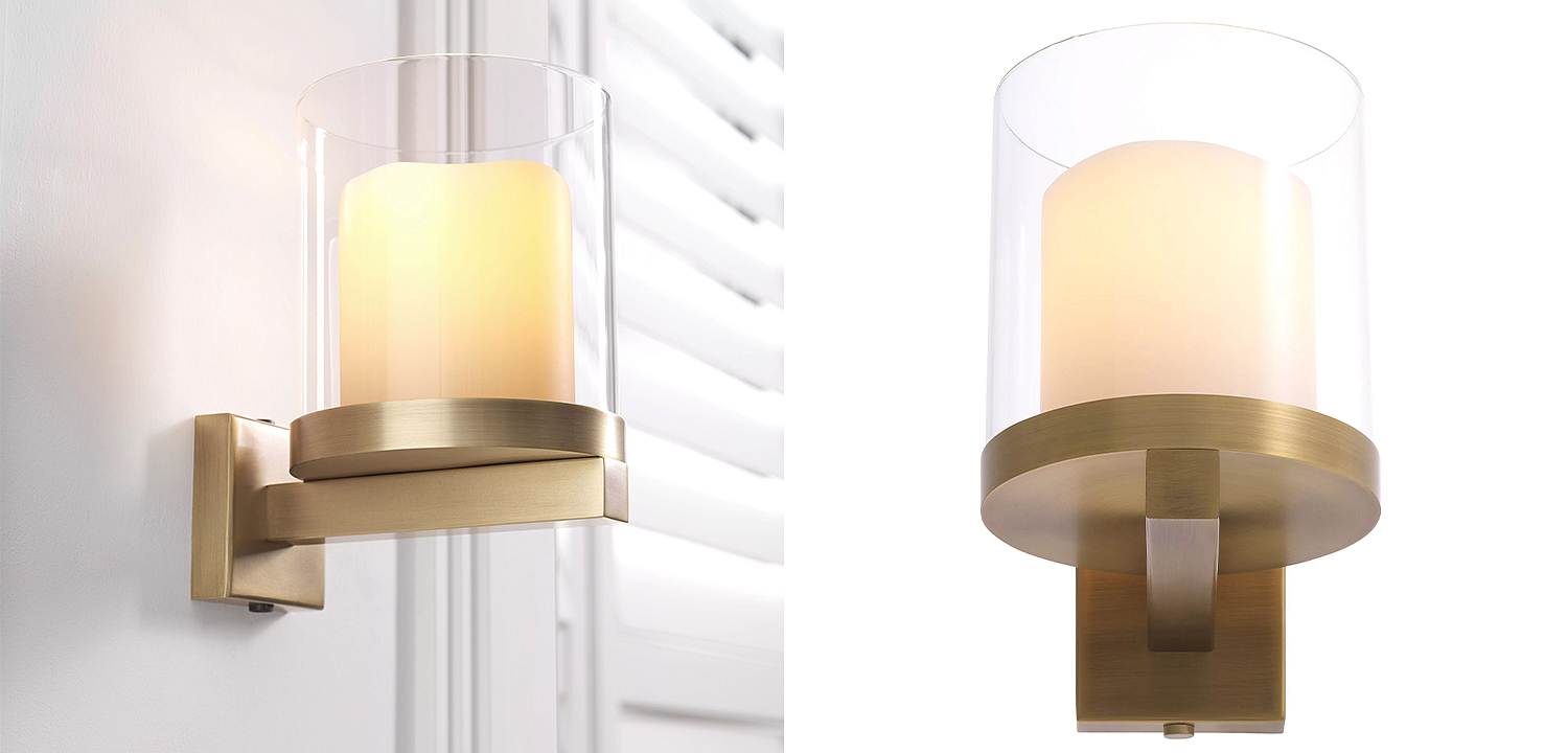 Бра Eichholtz Wall Lamp Donovan Brass Бра Eichholtz Wall Lamp Donovan Brass - Loft-Concept в Рязани